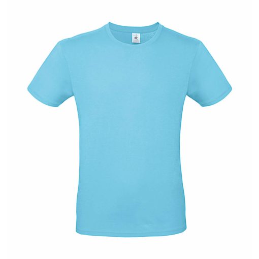 Csomag akciós póló (minimum 5 db) Férfi rövid ujjú póló B&C #E150 T-Shirt -XS, Türkizkék