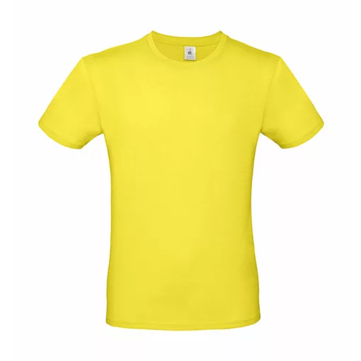 Csomag akciós póló (minimum 5 db) Férfi rövid ujjú póló B&C #E150 T-Shirt -L, Napsárga