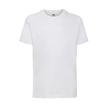Gyerek rövid ujjú póló Fruit of the Loom Kids Valueweight T 92 (1-2), Fehér