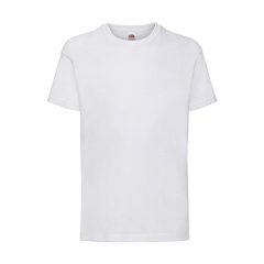 Gyerek rövid ujjú póló Fruit of the Loom Kids Valueweight T 92 (1-2), Fehér