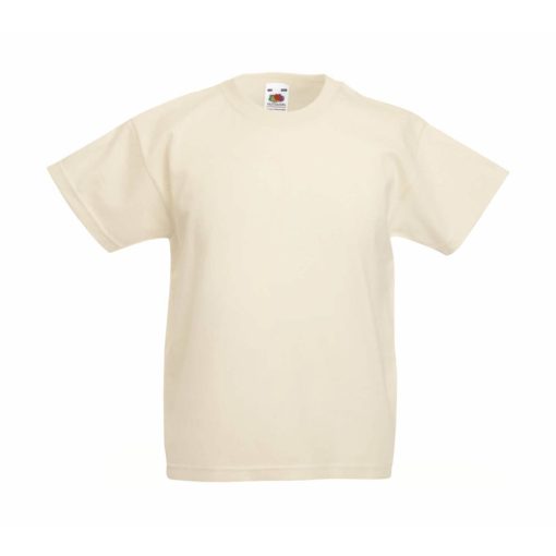 Gyerek póló  Rövid ujjú Fruit of the Loom Valueweight T Kids   Fehér   urespolo.hu