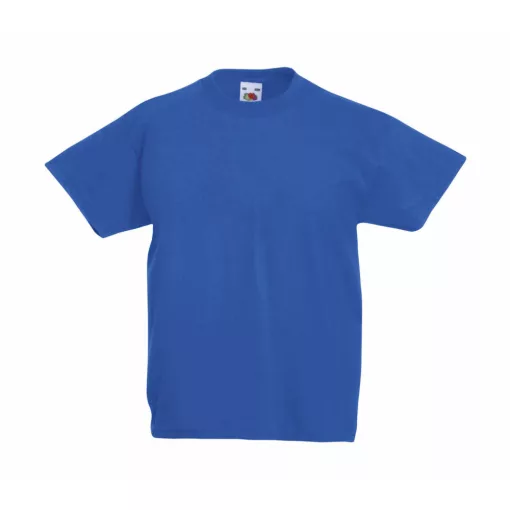 Gyerek póló  Rövid ujjú Fruit of the Loom Valueweight T Kids   Fekete   urespolo.hu
