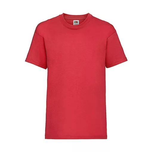 Gyerek póló  Rövid ujjú Fruit of the Loom Valueweight T Kids   Piros   urespolo.hu