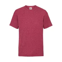 Gyerek póló  Rövid ujjú Fruit of the Loom Valueweight T Kids   Vintage Heather Piros   urespolo