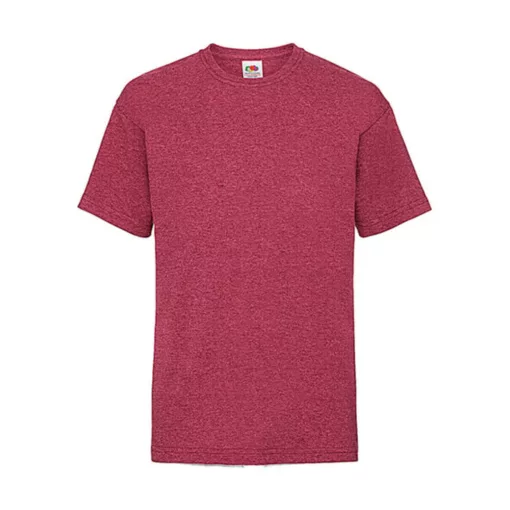 Gyerek póló  Rövid ujjú Fruit of the Loom Valueweight T Kids   Vintage Heather Piros   urespolo