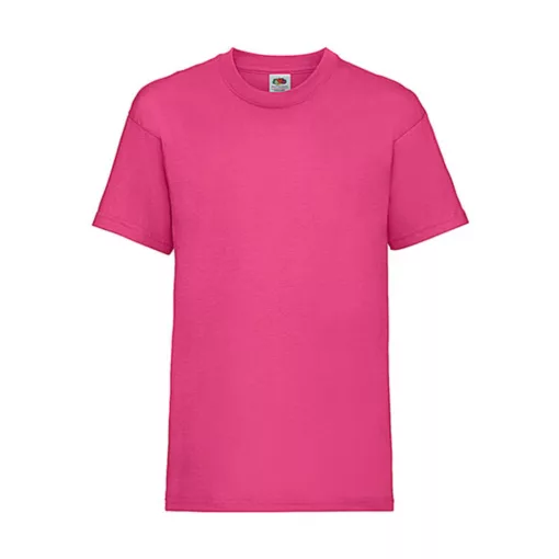 Gyerek póló  Rövid ujjú Fruit of the Loom Valueweight T Kids   Fuchsia   urespolo.hu