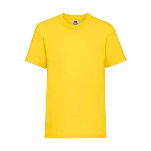 Gyerek póló  Rövid ujjú Fruit of the Loom Valueweight T Kids   Sárga   urespolo.hu