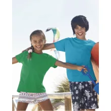 Gyerek póló  Rövid ujjú Fruit of the Loom Valueweight T Kids   Sárga   urespolo.hu