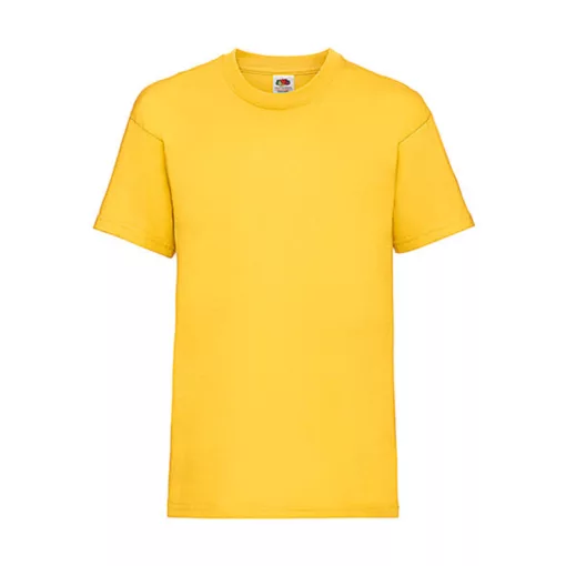 Gyerek póló  Rövid ujjú Fruit of the Loom Valueweight T Kids   Napraforgó sárga   urespolo.hu