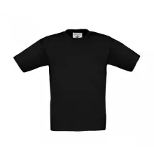 Gyerek rövid ujjú póló B and C Exact 150/kids T-Shirt 1/2 (86-92), Fekete