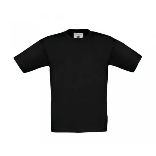 Gyerek rövid ujjú póló B and C Exact 150/kids T-Shirt 1/2 (86-92), Fekete