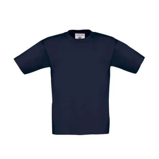 Gyerek rövid ujjú póló B and C Exact 150/kids T-Shirt 1/2 (86-92), Sötétkék (navy)