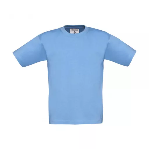 Gyerek rövid ujjú póló B and C Exact 150/kids T-Shirt 1/2 (86-92), Ég kék