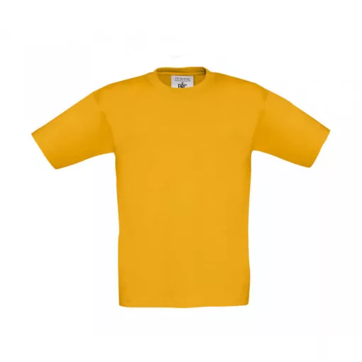 Gyerek rövid ujjú póló B and C Exact 150/kids T-Shirt 1/2 (86-92), Aranysárga