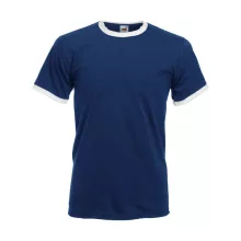 Uniszex póló  Rövid ujjú Fruit of the Loom Ringer T   Piros/Fehér   urespolo.hu