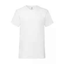 Férfi póló  Rövid ujjú Fruit of the Loom Valueweight V-Neck-Tee   Fehér   urespolo.hu