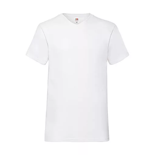 Férfi póló  Rövid ujjú Fruit of the Loom Valueweight V-Neck-Tee   Fehér   urespolo.hu
