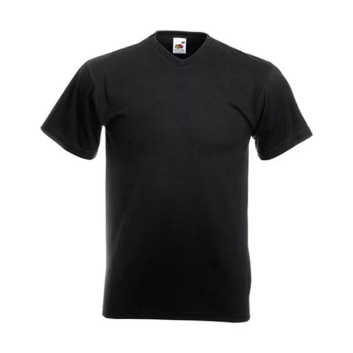 Férfi póló  Rövid ujjú Fruit of the Loom Valueweight V-Neck-Tee   Fehér   urespolo.hu