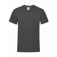 Férfi póló  Rövid ujjú Fruit of the Loom Valueweight V-Neck-Tee   Heather szürke   urespolo.hu