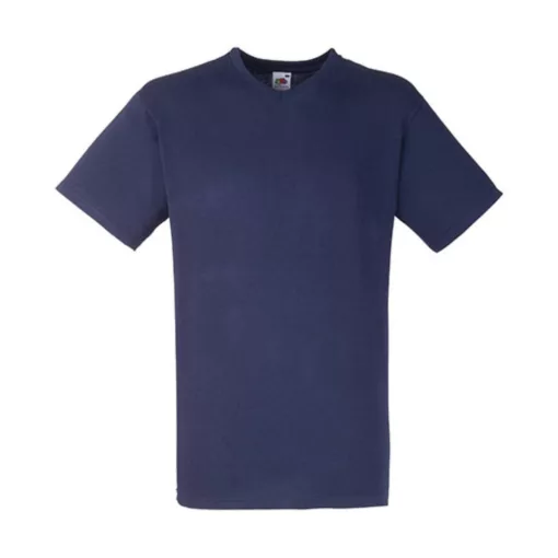 Férfi póló  Rövid ujjú Fruit of the Loom Valueweight V-Neck-Tee   Heather szürke   urespolo.hu