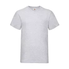 Férfi póló  Rövid ujjú Fruit of the Loom Valueweight V-Neck-Tee   Heather szürke   urespolo.hu