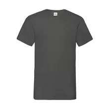 Férfi póló  Rövid ujjú Fruit of the Loom Valueweight V-Neck-Tee   Világos grafitszürke   urespo