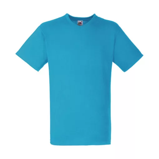 Férfi póló  Rövid ujjú Fruit of the Loom Valueweight V-Neck-Tee   Világos grafitszürke   urespo