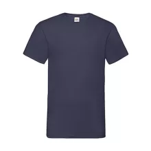Férfi póló  Rövid ujjú Fruit of the Loom Valueweight V-Neck-Tee   Sötétkék (navy)   urespolo.hu