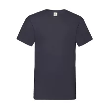 Férfi póló  Rövid ujjú Fruit of the Loom Valueweight V-Neck-Tee   Mély sötétkék (navy)   urespo