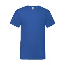 Férfi póló  Rövid ujjú Fruit of the Loom Valueweight V-Neck-Tee   Királykék   urespolo.hu