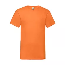 Férfi póló  Rövid ujjú Fruit of the Loom Valueweight V-Neck-Tee   Narancssárga   urespolo.hu