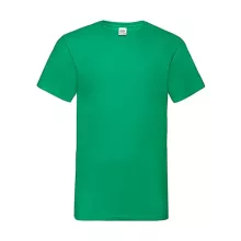 Férfi póló  Rövid ujjú Fruit of the Loom Valueweight V-Neck-Tee   Kelly zöld   urespolo.hu