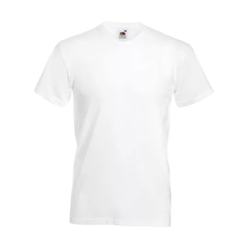 Férfi póló  Rövid ujjú Fruit of the Loom Valueweight V-Neck-Tee   Napraforgó sárga   urespolo.h