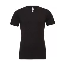 Uniszex rövid ujjú póló Bella Canvas Unisex Triblend V-Neck T-Shirt XL, Szénszürke-Fekete Tribl