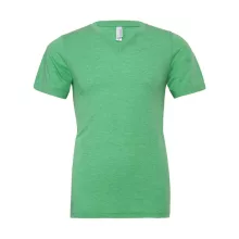 Uniszex rövid ujjú póló Bella Canvas Unisex Triblend V-Neck T-Shirt 2XL, Zöld Triblend