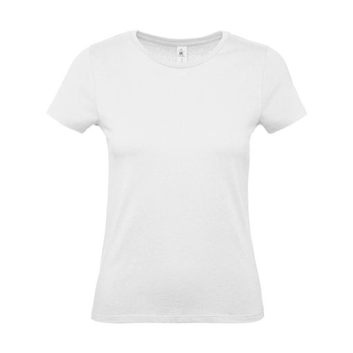 Női rövid ujjú póló B&C #E150 /women T-Shirt -M, Fehér
