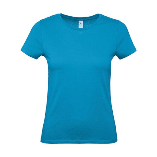 Női rövid ujjú póló B&C #E150 /women T-Shirt -XS, Atoll kék