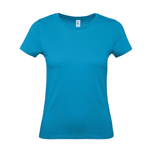 Női rövid ujjú póló B&C #E150 /women T-Shirt -XL, Atoll kék
