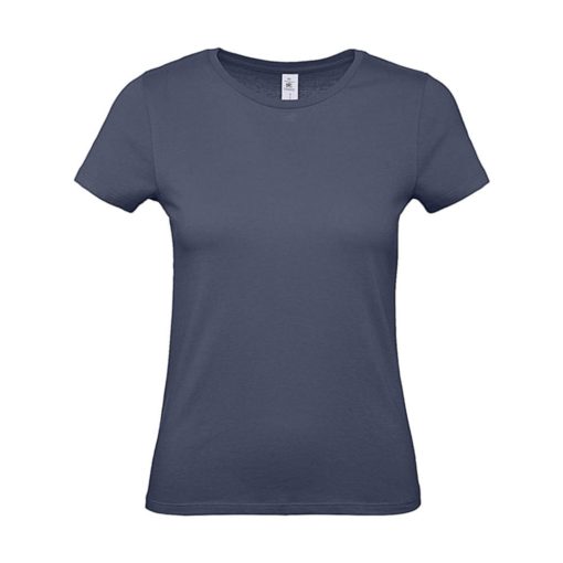 Női rövid ujjú póló B&C #E150 /women T-Shirt -S, Farmer kék (Denim)