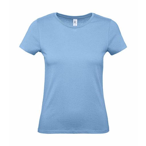 Női rövid ujjú póló B&C #E150 /women T-Shirt -XL, Ég kék