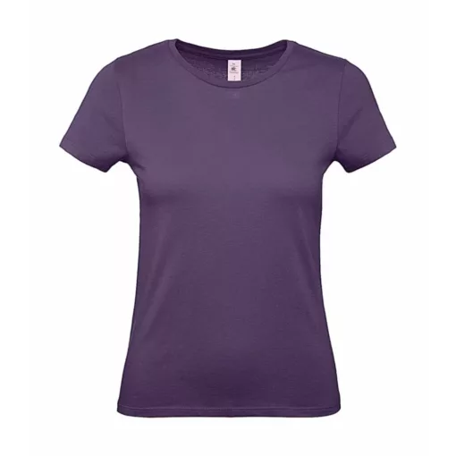 Női rövid ujjú póló B&C #E150 /women T-Shirt -M, Sugárzó lila