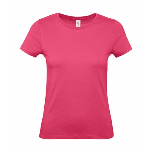 Női rövid ujjú póló B&C #E150 /women T-Shirt -XS, Fuchsia