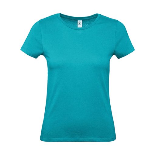Női rövid ujjú póló B&C #E150 /women T-Shirt -XS, Igazi türkizkék
