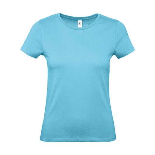 Női rövid ujjú póló B&C #E150 /women T-Shirt -S, Türkizkék