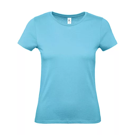 Női rövid ujjú póló B&C #E150 /women T-Shirt -XL, Türkizkék