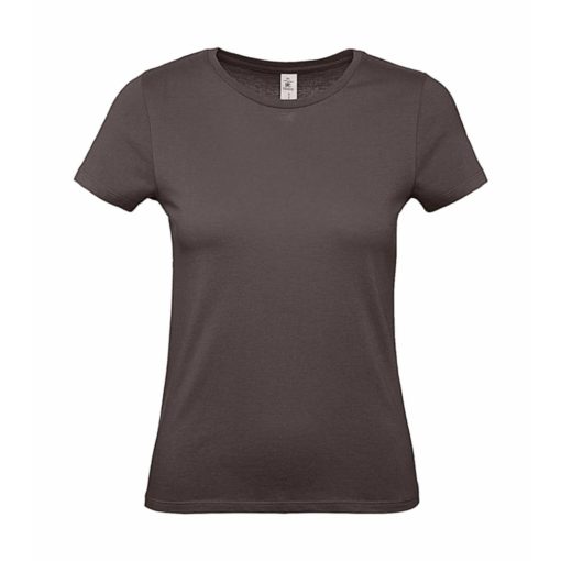 Női rövid ujjú póló B&C #E150 /women T-Shirt -XS, Barna medve