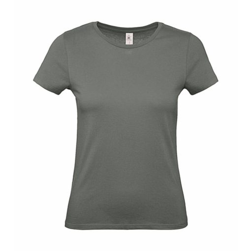 Női rövid ujjú póló B&C #E150 /women T-Shirt -XS, Millenáris khaki