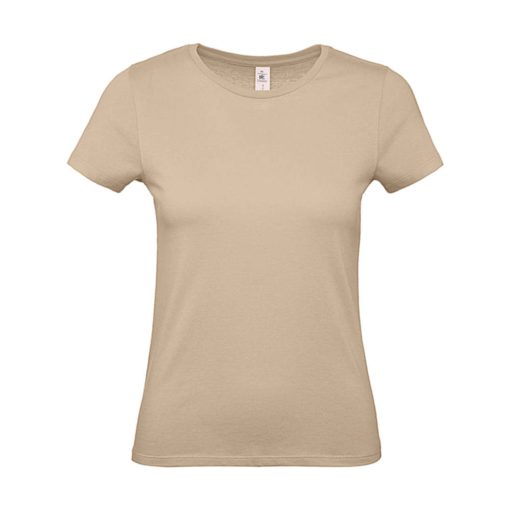 Női rövid ujjú póló B&C #E150 /women T-Shirt -XS, Homokbarna