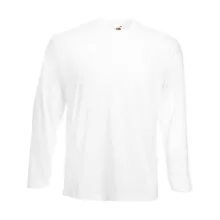 Férfi póló  Hosszú ujjú Fruit of the Loom Value Weight LS T   Fehér   urespolo.hu