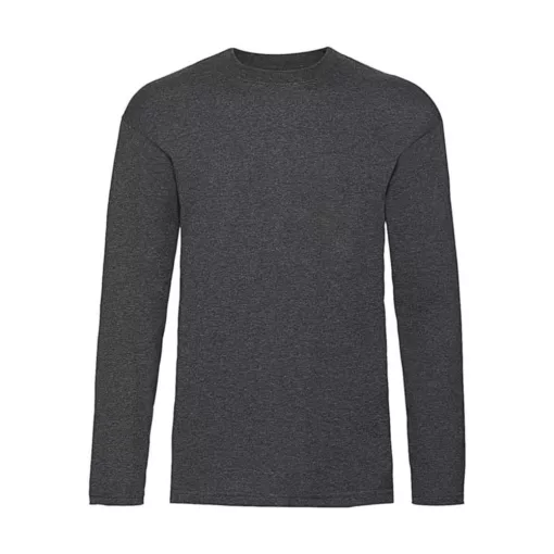 Férfi póló  Hosszú ujjú Fruit of the Loom Value Weight LS T   Fehér   urespolo.hu